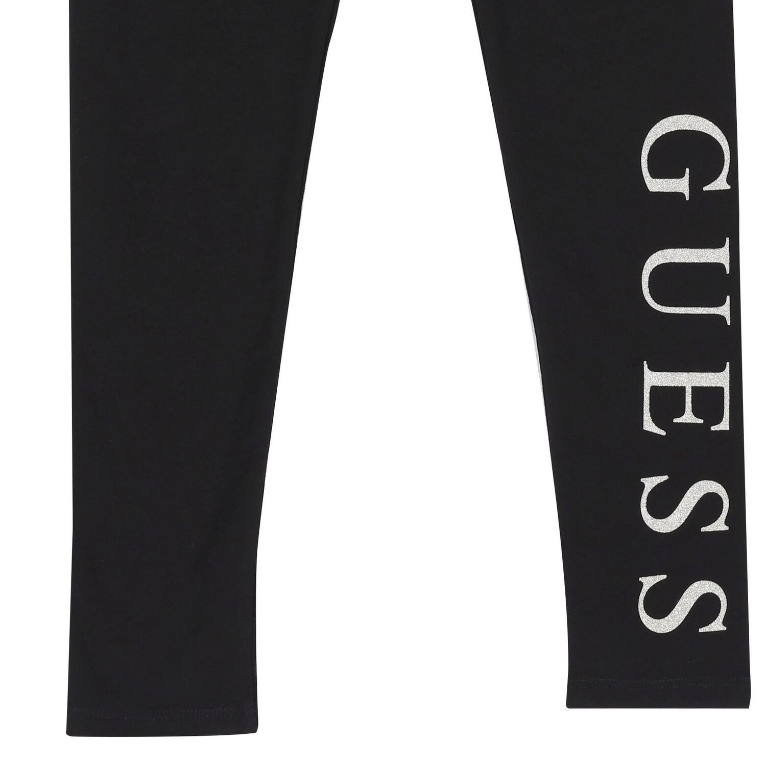 ليجينز بنات بالشعار باللون الاسود , 1, hi-res