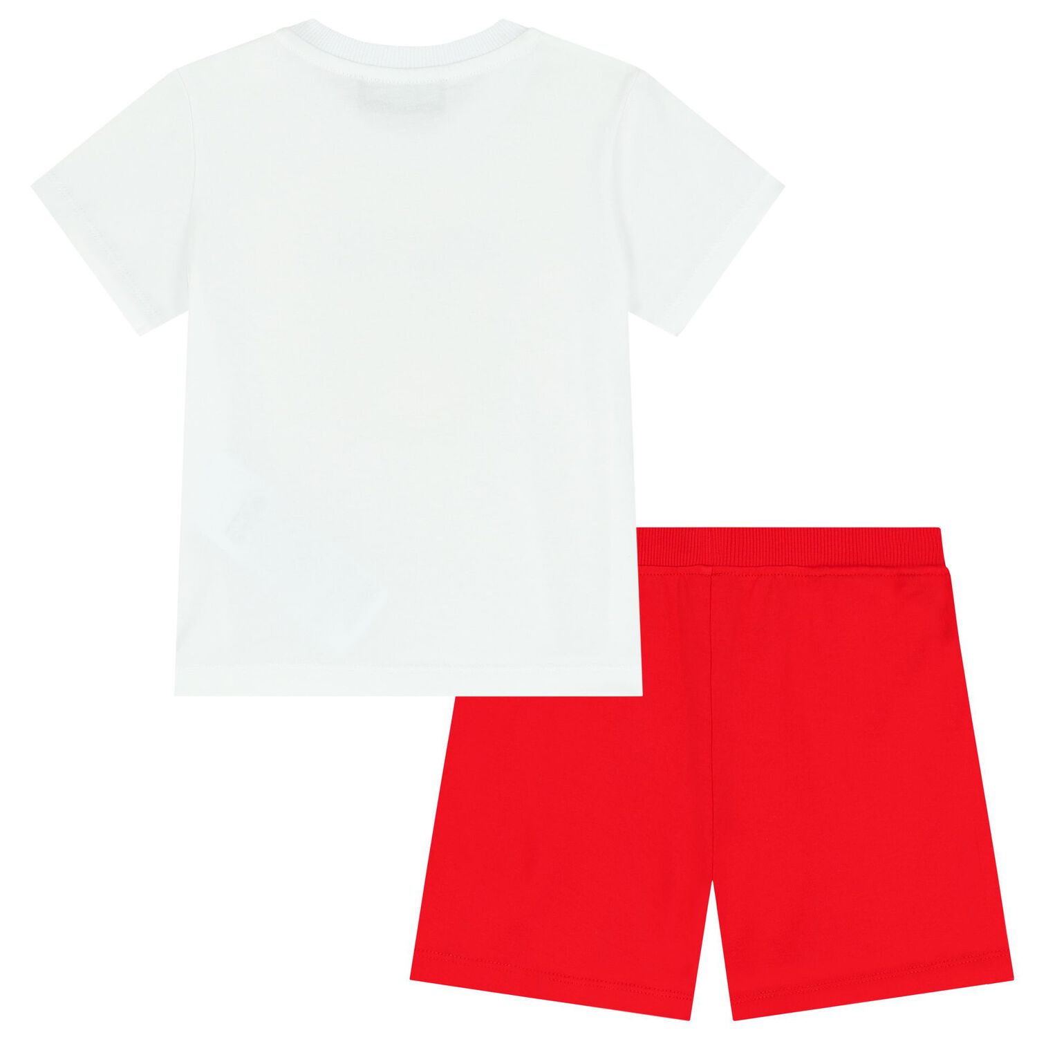 White Teddy Bear Logo Shorts Set, 2, hi-res image number null