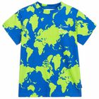 Boys Blue & Green Map T-Shirt, 1, hi-res