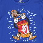 Younger Boys Blue Logo T-Shirt, 1, hi-res