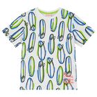 Boys White & Blue Surfboard Shorts Set, 1, hi-res