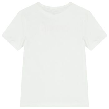 Girls White Logo T-Shirt
