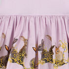 فستان بنات بطبعة أرانب باللون الأرجواني, 1, hi-res