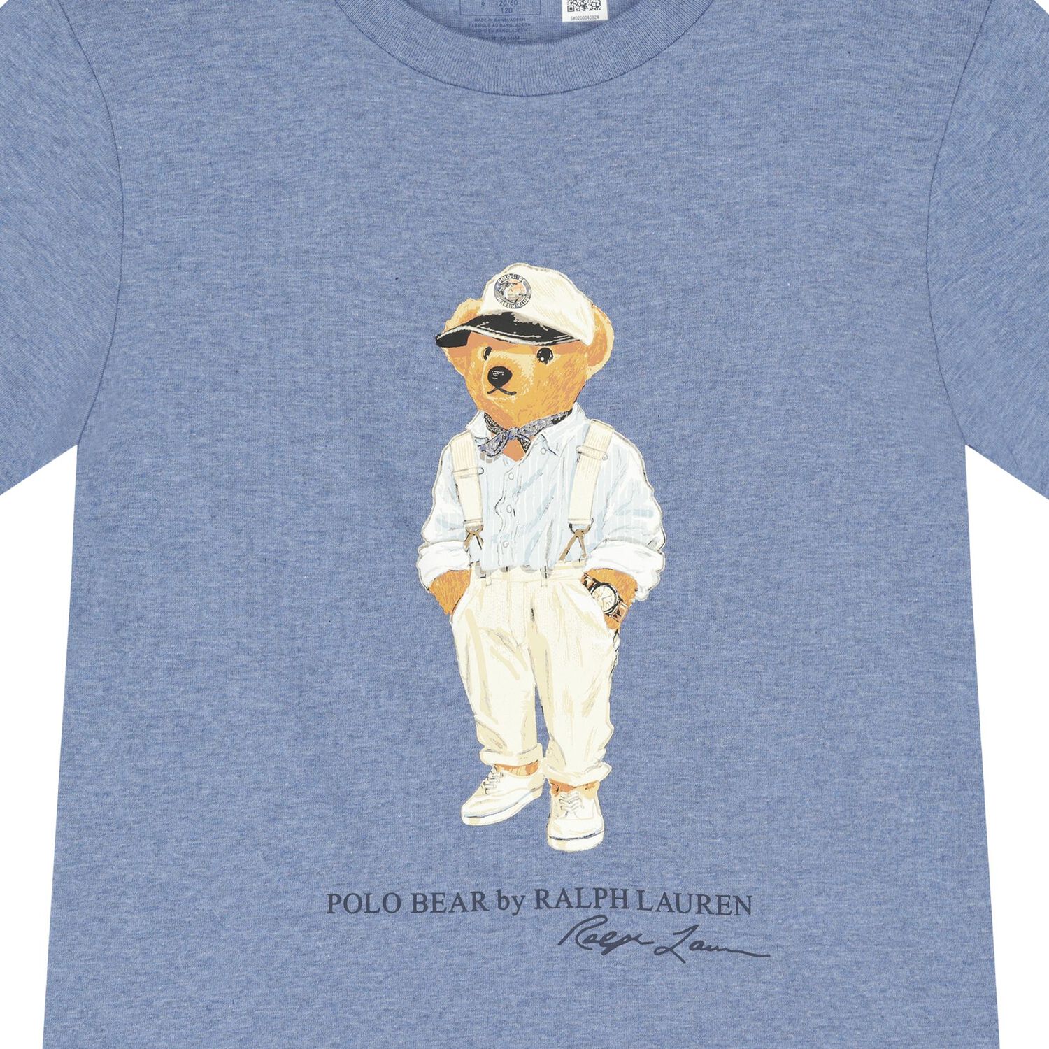 Boys Blue Polo Bear T-Shirt, 2, hi-res image number null