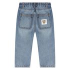Younger Boys Blue Logo Denim Jeans, 1, hi-res
