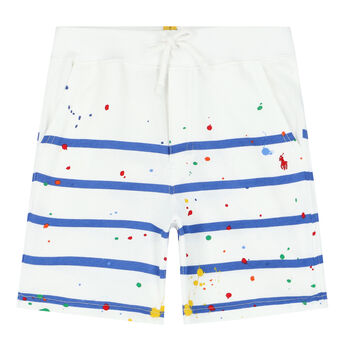 Boys White Logo Shorts