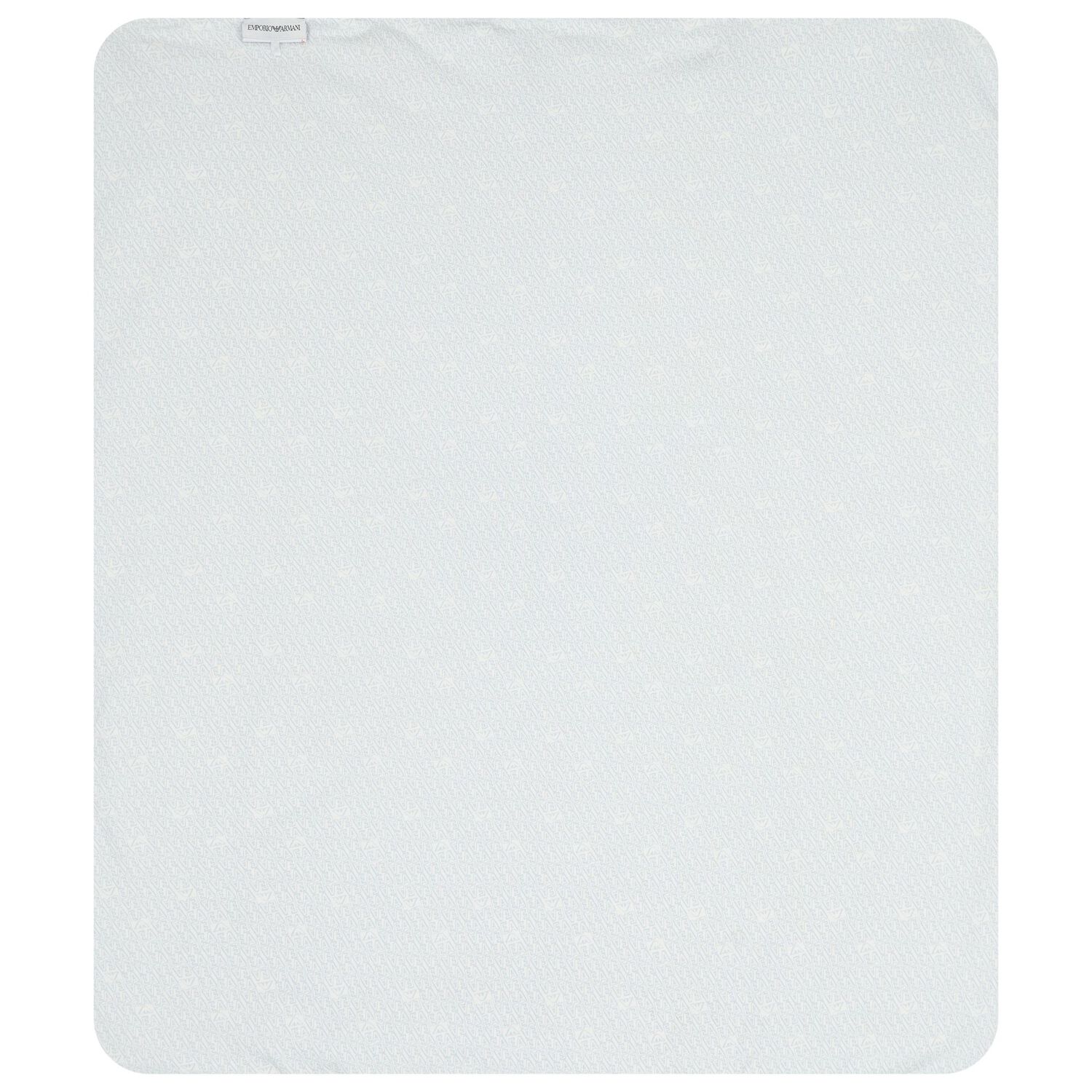 Baby Boys Ivory & Blue Logo Blanket, 6, hi-res