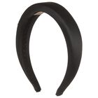 Girls Black Logo Padded Headband, 1, hi-res