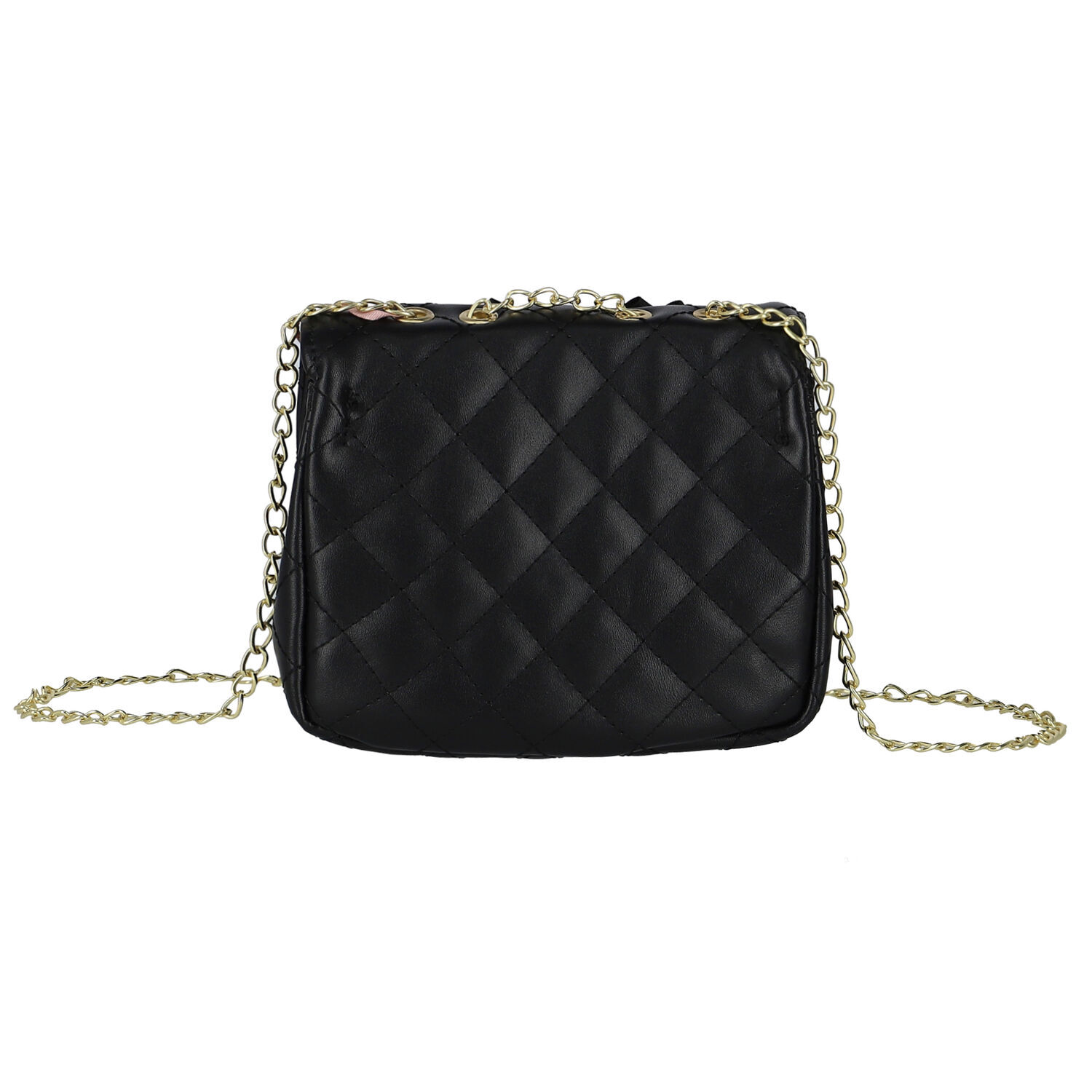 Girls Black Bow Handbag, 7, hi-res image number null