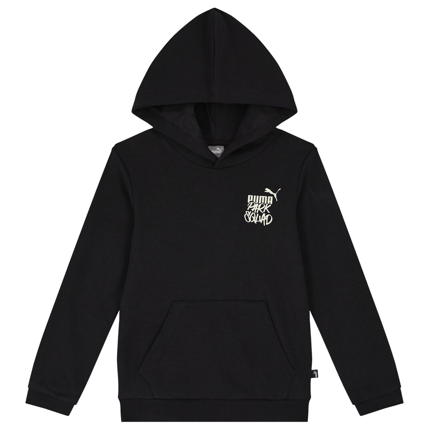 Boys Black Logo Hooded Top, 1, hi-res image number null