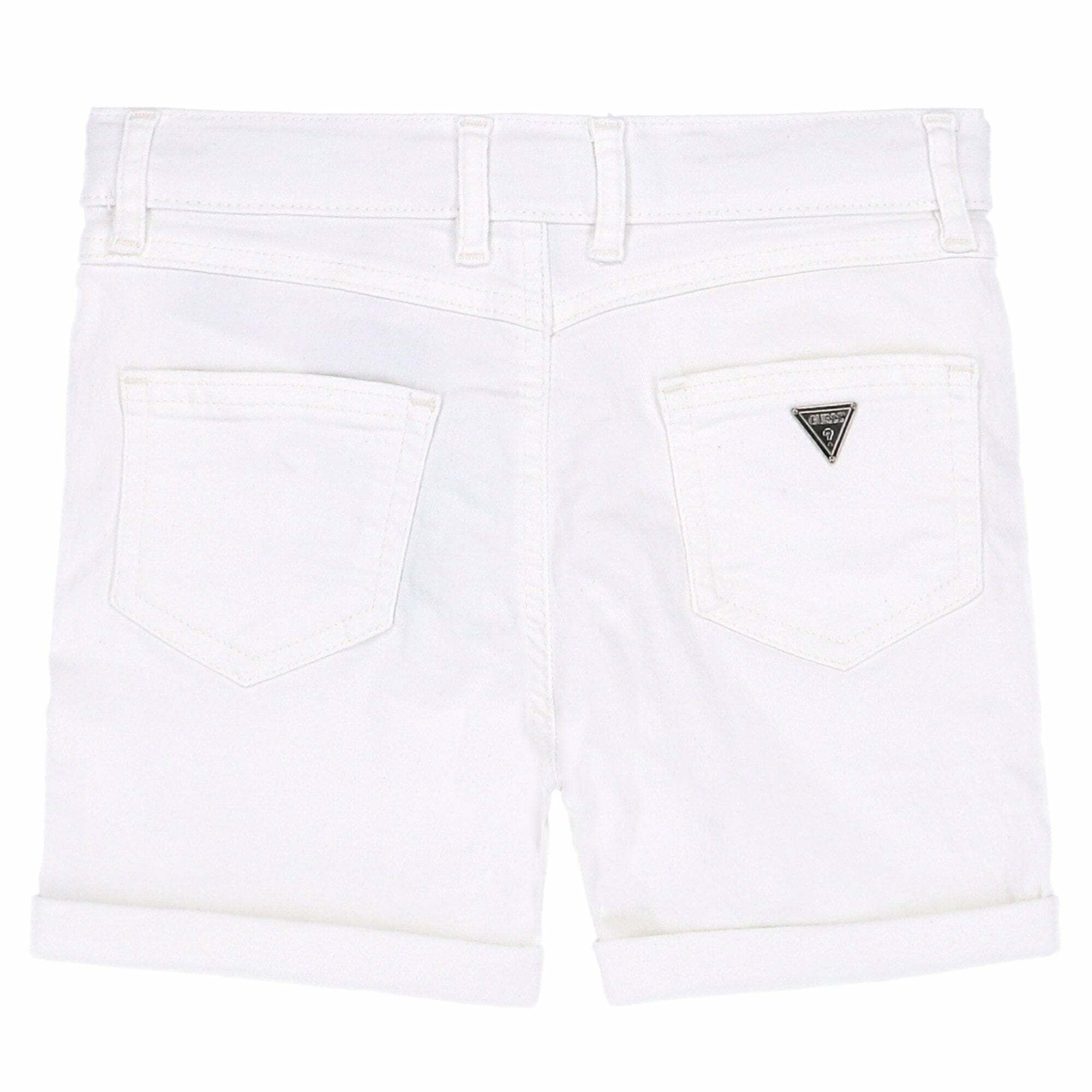 Girls white deals bermuda shorts